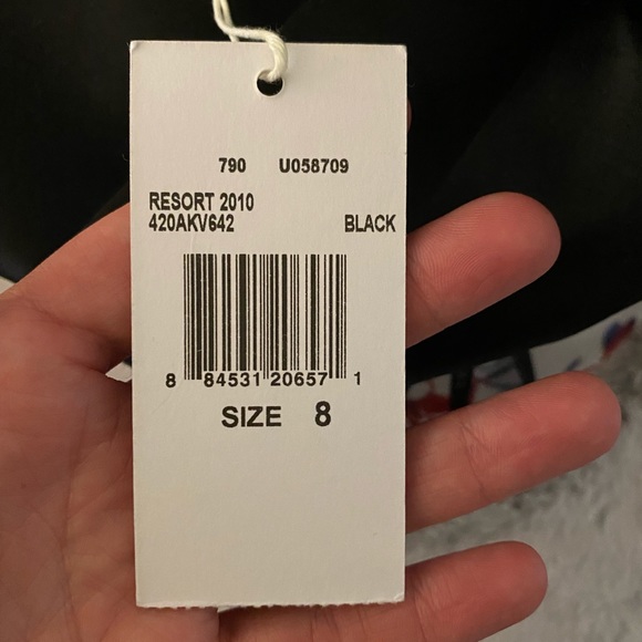 Michael Kors Italian Label Black Pleated Dress NWT - Picture 6 of 6